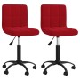 Sillas de comedor giratorias 2 uds terciopelo rojo vino tinto de , Sillas de comedor - Ref: Foro24-334373, Precio: 111,27 €, ...