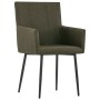 Sillas de comedor con reposabrazos 2 unidades tela marrón de , Sillas de comedor - Ref: Foro24-281843, Precio: 171,98 €, Desc...