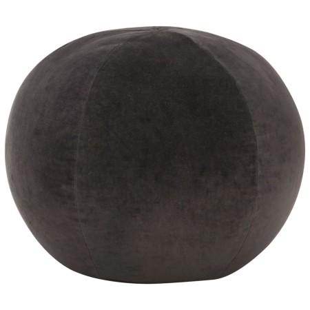 Puf de terciopelo de algodón gris antracita 50x35 cm de , Otomanas - Ref: Foro24-284037, Precio: 66,62 €, Descuento: %