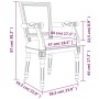 Silla de comedor de lino de , Sillas de comedor - Ref: Foro24-344494, Precio: 228,34 €, Descuento: %