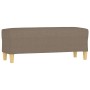 Banco de tela gris taupe 100x35x41 cm de , Bancos - Ref: Foro24-349382, Precio: 58,69 €, Descuento: %