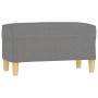 Banco de tela gris oscuro 70x35x41 cm de , Bancos - Ref: Foro24-349368, Precio: 52,78 €, Descuento: %
