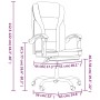 Silla de oficina reclinable cuero sintético marrón de , Sillas de oficina - Ref: Foro24-349698, Precio: 113,29 €, Descuento: %