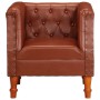 Sillón de cuero auténtico marrón de , Sillones - Ref: Foro24-286589, Precio: 288,37 €, Descuento: %