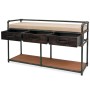 Banco de almacenamiento con cojín 107,5x34,5x59 cm de , Bancos para recibidores y almacenamiento - Ref: Foro24-245461, Precio...