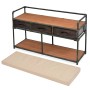 Banco de almacenamiento con cojín 107,5x34,5x59 cm de , Bancos para recibidores y almacenamiento - Ref: Foro24-245461, Precio...