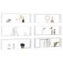Estantes cubo de pared 6 uds contrachapado blanco 80x15x26,5 cm de , Estantes y estanterías - Ref: Foro24-807108, Precio: 66,...