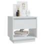Mesita de noche madera contrachapada blanco 45x34x44 cm de , Mesitas de noche - Ref: Foro24-809512, Precio: 43,79 €, Descuent...