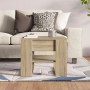 Mesa de centro madera de ingeniería roble Sonoma 55,5x55x45 cm de , Mesas de centro - Ref: Foro24-810911, Precio: 53,74 €, De...