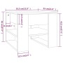Mesa de centro madera de ingeniería roble Sonoma 55,5x55x45 cm de , Mesas de centro - Ref: Foro24-810911, Precio: 53,74 €, De...