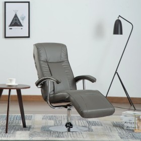 Sillón de TV de cuero sintético gris de , Sillones - Ref: Foro24-248588, Precio: 245,03 €, Descuento: %