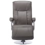 Sillón de TV de cuero sintético gris de , Sillones - Ref: Foro24-248588, Precio: 245,03 €, Descuento: %