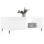 Mesa de centro madera contrachapada blanco brillo 90x50x36,5 cm de , Mesas de centro - Ref: Foro24-830558, Precio: 68,39 €, D...