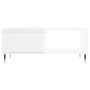 Mesa de centro madera contrachapada blanco brillo 90x50x36,5 cm de , Mesas de centro - Ref: Foro24-830558, Precio: 68,39 €, D...