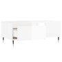 Mesa de centro madera contrachapada blanco brillo 90x50x36,5 cm de , Mesas de centro - Ref: Foro24-830558, Precio: 68,39 €, D...