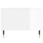 Mesa de centro madera contrachapada blanco brillo 90x50x36,5 cm de , Mesas de centro - Ref: Foro24-830558, Precio: 68,39 €, D...
