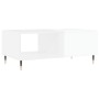 Mesa de centro madera contrachapada blanco brillo 90x50x36,5 cm de , Mesas de centro - Ref: Foro24-830558, Precio: 68,39 €, D...