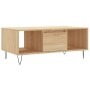Mesa de centro madera contrachapada roble Sonoma 90x50x36,5 cm de , Mesas de centro - Ref: Foro24-830591, Precio: 63,28 €, De...