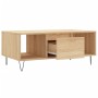 Mesa de centro madera contrachapada roble Sonoma 90x50x36,5 cm de , Mesas de centro - Ref: Foro24-830591, Precio: 63,28 €, De...