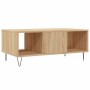 Mesa de centro madera contrachapada roble Sonoma 90x50x36,5 cm de , Mesas de centro - Ref: Foro24-830591, Precio: 63,28 €, De...