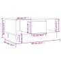 Mesa de centro madera contrachapada roble Sonoma 90x50x36,5 cm de , Mesas de centro - Ref: Foro24-830591, Precio: 63,28 €, De...