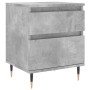 Mesita de noche madera de ingeniería gris hormigón 40x35x50 cm de , Mesitas de noche - Ref: Foro24-830660, Precio: 42,08 €, D...