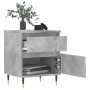 Mesita de noche madera de ingeniería gris hormigón 40x35x50 cm de , Mesitas de noche - Ref: Foro24-830660, Precio: 42,08 €, D...
