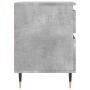 Mesita de noche madera de ingeniería gris hormigón 40x35x50 cm de , Mesitas de noche - Ref: Foro24-830660, Precio: 42,08 €, D...