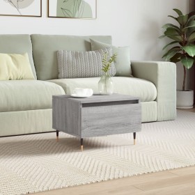 Mesa de centro madera de ingeniería gris Sonoma 50x46x35 cm de , Mesas de centro - Ref: Foro24-830856, Precio: 43,92 €, Descu...