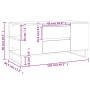 Mesa de centro madera de ingeniería blanco 102x44,5x50 cm de , Mesas de centro - Ref: Foro24-831004, Precio: 87,94 €, Descuen...