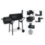 ProGarden Barbacoa con ahumador forma de cilindro negro de , Barbacoas - Ref: Foro24-445884, Precio: 166,99 €, Descuento: %