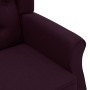 Sillón de masaje con reposapiés tela morado de , Sillones de masaje eléctricos - Ref: Foro24-320168, Precio: 216,57 €, Descue...
