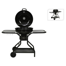 ProGarden Barbacoa sobre ruedas con mesita auxiliar negro de , Barbacoas - Ref: Foro24-445886, Precio: 189,39 €, Descuento: %