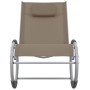 Silla mecedora de jardín de textilene gris topo de , Sillas de jardín - Ref: Foro24-47783, Precio: 115,13 €, Descuento: %