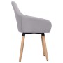 Sillas de comedor giratorias 2 unidades tela gris claro de , Sillas de comedor - Ref: Foro24-283459, Precio: 154,81 €, Descue...