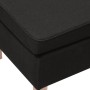 Taburete con patas de madera tapizado tejido negro de , Taburetes y sillas plegables - Ref: Foro24-329427, Precio: 59,97 €, D...