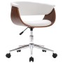 Silla comedor giratoria madera curvada cuero sintético blanco de , Sillas de comedor - Ref: Foro24-287398, Precio: 160,25 €, ...