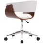 Silla comedor giratoria madera curvada cuero sintético blanco de , Sillas de comedor - Ref: Foro24-287398, Precio: 160,25 €, ...