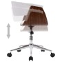 Silla comedor giratoria madera curvada cuero sintético blanco de , Sillas de comedor - Ref: Foro24-287398, Precio: 160,25 €, ...