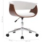 Silla comedor giratoria madera curvada cuero sintético blanco de , Sillas de comedor - Ref: Foro24-287398, Precio: 160,25 €, ...