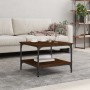 Mesa de centro madera de ingeniería marrón roble 55x55x40 cm de , Mesas de centro - Ref: Foro24-832832, Precio: 33,37 €, Desc...