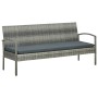 Set de muebles de jardín 5 pzas y cojines ratán sintético gris de , Conjuntos de jardín - Ref: Foro24-45790, Precio: 321,09 €...