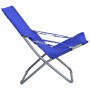 Sillas de playa plegables 2 unidades tela azul de , Sillas de jardín - Ref: Foro24-47902, Precio: 112,55 €, Descuento: %
