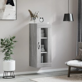 Armario de pared gris Sonoma 34,5x34x90 cm de , Aparadores - Ref: Foro24-835008, Precio: 59,64 €, Descuento: %