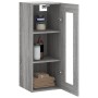 Armario de pared gris Sonoma 34,5x34x90 cm de , Aparadores - Ref: Foro24-835008, Precio: 59,64 €, Descuento: %