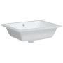 Lavabo de baño rectangular cerámica blanco 50x40,5x18,5 cm de , Lavabos - Ref: Foro24-153732, Precio: 85,70 €, Descuento: %