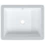 Lavabo de baño rectangular cerámica blanco 50x40,5x18,5 cm de , Lavabos - Ref: Foro24-153732, Precio: 85,70 €, Descuento: %