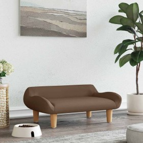 Cama para perros de tela marrón 70x40x24 cm de , Camas para perros - Ref: Foro24-171948, Precio: 69,27 €, Descuento: %