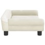 Cama para perros de terciopelo crema 70x48x22 cm de , Camas para perros - Ref: Foro24-172018, Precio: 81,15 €, Descuento: %
