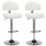 Taburetes de cocina 2 unidades cuero sintético blanco de , Taburetes de cocina - Ref: Foro24-249657, Precio: 161,87 €, Descue...